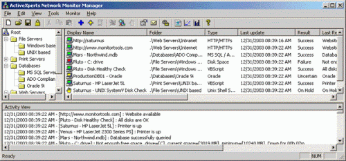 Network Monitor - ekran programu